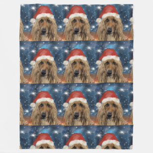  AFGHANENHOUND    FLEECE DEKEN