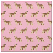 afghanghond roze hond stof (Swatch)