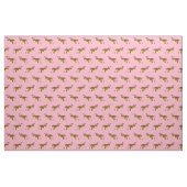 afghanghond roze hond stof (Fat Quarter)