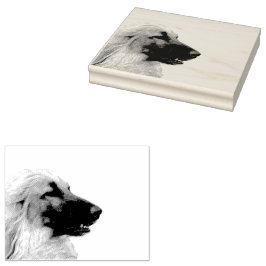 Afghanischer Windhund Rubberstempel