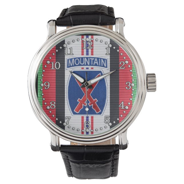 Afghanistan 10th Mountain Division Watch Horloge (Voorkant)