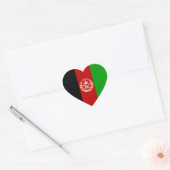 Afghanistan/Afghaanse/Afghaanse hartvlag Hart Sticker (Envelop)