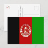 Afghanistan - Afghaanse vlag - Briefkaart (Voorkant / Achterkant)