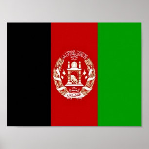 Afghanistan - Afghaanse vlag - Poster