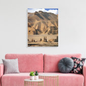 Afghanistan, Bamian-vallei. Oude aarden Canvas Afdruk (Insitu (Woonkamer))