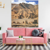 Afghanistan, Bamian-vallei. Oude aarden Canvas Afdruk (Insitu (Woonkamer))