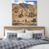 Afghanistan, Bamian-vallei. Oude aarden Canvas Afdruk (Insitu (Slaapkamer))