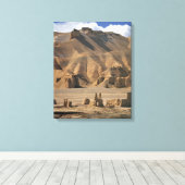 Afghanistan, Bamian-vallei. Oude aarden Canvas Afdruk (Insitu (Houten vloer))
