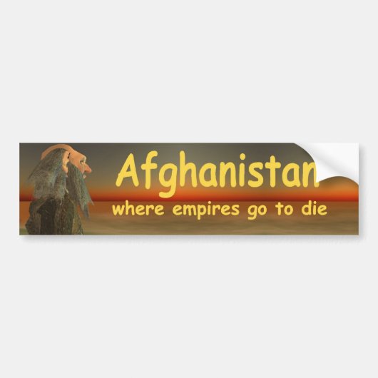 afghanistan bumpersticker (Voorkant)