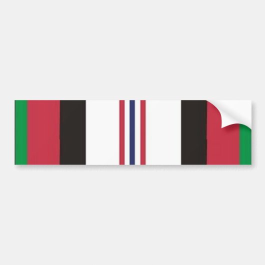 Afghanistan Campagne Bumpersticker (Voorkant)