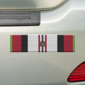 Afghanistan Campagne Medaille 1 Ster Bumpersticker (Op auto)