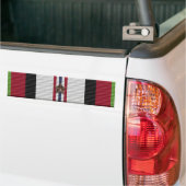 Afghanistan Campagne Medaille 1 Ster Bumpersticker (Op Truck)