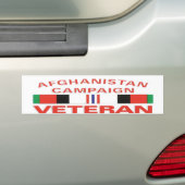 AFGHANISTAN CAMPAIGNBUMP STICKER (Op auto)
