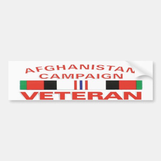 AFGHANISTAN CAMPAIGNBUMP STICKER (Voorkant)