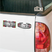Afghanistan Combat Action Badge Sticker Paar (Op Truck)