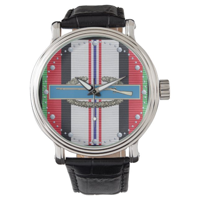 Afghanistan Combat Infantryman Badge Watch Horloge (Voorkant)