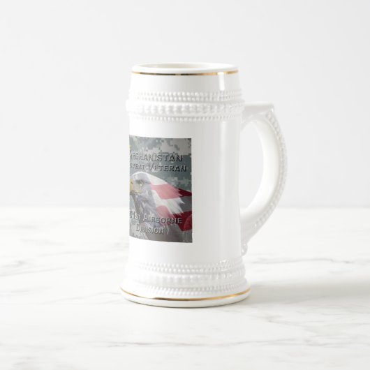 "Afghanistan Combat Veteran" - 101st Airborne Divi Bierpul (Voorkant rechts)