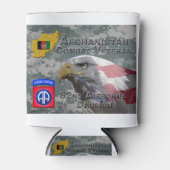 "Afghanistan Combat Veteran" - 82nd Airborne Divis Blikjeskoeler (Voorkant)