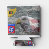 "Afghanistan Combat Veteran" - 82nd Airborne Divis Blikjeskoeler (Achterkant)