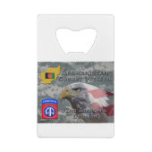 "Afghanistan Combat Veteran" - 82nd Airborne Divis Creditkaart Flessenopener (Achterkant)