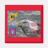 "Afghanistan Combat Veteran" - 82nd Airborne Divis Magneet (Voorkant)