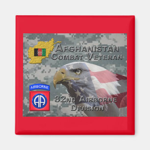 "Afghanistan Combat Veteran" - 82nd Airborne Divis Magneet