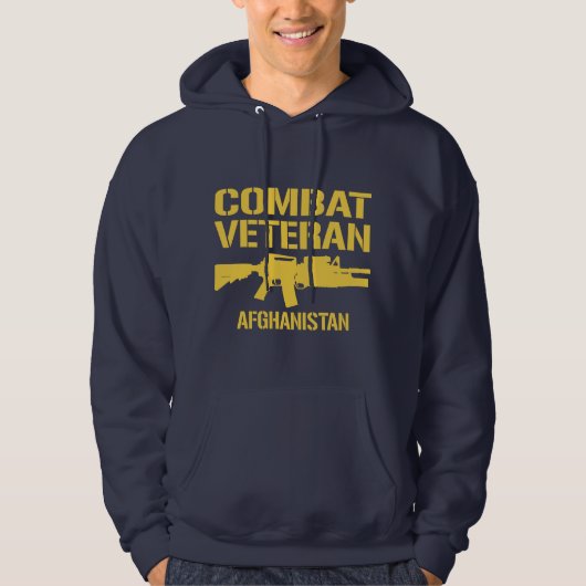 Afghanistan Combat Veteran Hoodie (Voorkant)