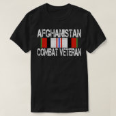 Afghanistan Combat Veteran T-Shirt (Design voorkant)