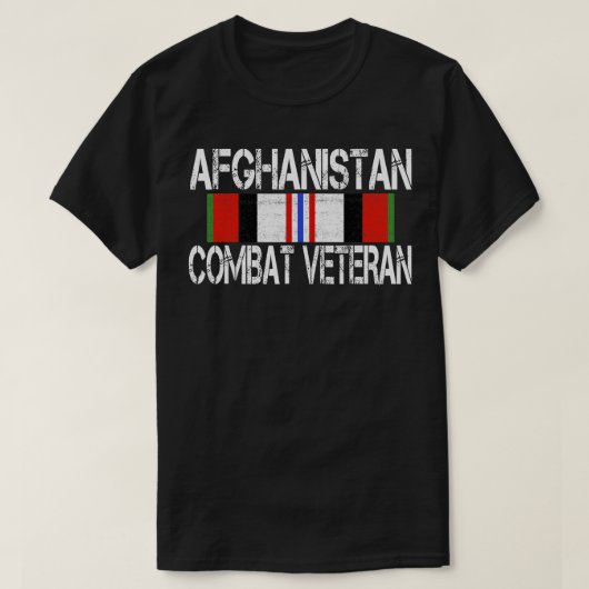Afghanistan Combat Veteran T-Shirt (Design voorkant)