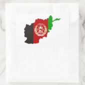 afghanistan country flag map form symbool silhouet rechthoekige sticker (Tas)
