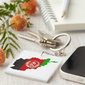 afghanistan country flag map form symbool silhouet sleutelhanger (Voorkant Rechts)
