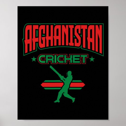 Afghanistan Cricket 1  Poster (Voorkant)
