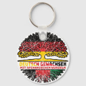 Afghanistan Deutsch Deutschland Baum Sleutelhanger (Achterkant)