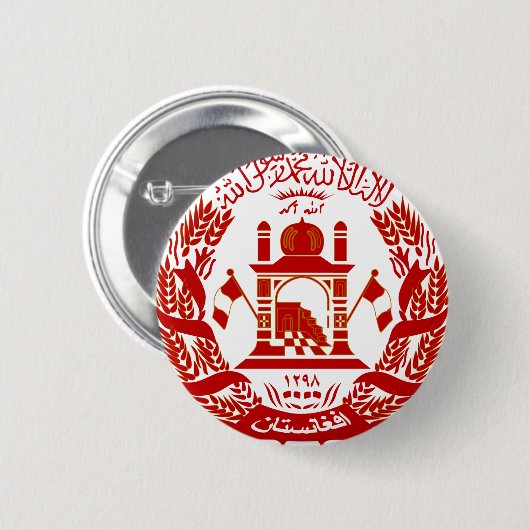 afghanistan embleem ronde button 5,7 cm (Voorkant /achterkant)