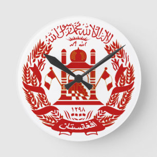 afghanistan embleem ronde klok