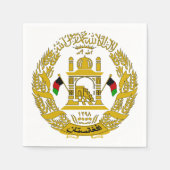 Afghanistan Emblem Napkins Servet (Voorkant)