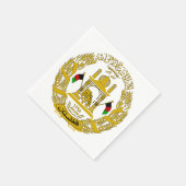 Afghanistan Emblem Napkins Servet (Hoek)