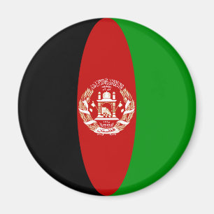 Afghanistan Fisheye Flag Magnet