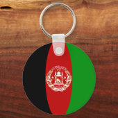 Afghanistan Fisheye Flag Sleutelhanger (Voorkant)