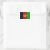 Afghanistan Flag AF Ronde Sticker (Tas)