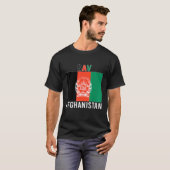 Afghanistan Flag Free Afghanistan Save Kabul T-shirt (Voorkant volledig)