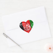 Afghanistan Flag Heart Sticker (Envelop)