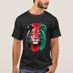 Afghanistan Flag Lion Vrij Afghanistan T-shirt