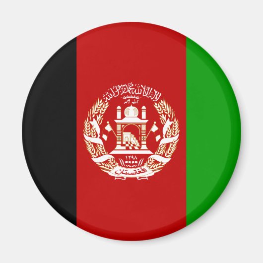 Afghanistan Flag Magnet (Voorkant)