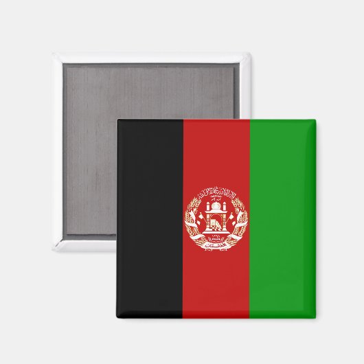 Afghanistan Flag Magnet (Voorkant / Achterkant)