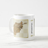 Afghanistan Flag + Map-Mok Koffiemok (Voorkant links)