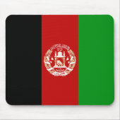 Afghanistan Flag Mousepad Muismat (Voorkant)