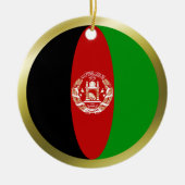 Afghanistan Flag Ornament (Voorkant)