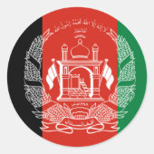 Afghanistan Flag Sticker (Voorkant)