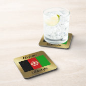 Afghanistan Flag+Text Onderzetter (Rechterzijde)